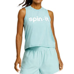 Women`s Machli Swing Pickleball Tank Aquifer and Chalk Apparel Spin-It