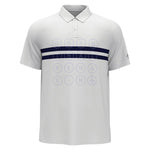 Men`s Performance Block Tennis Polo with Gusset Bright White Apparel Penguin