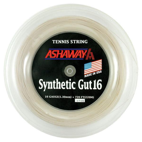 Synthetic Gut 16g Reel 720' White Strings Ashaway