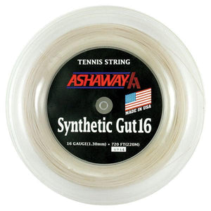 Synthetic Gut 16g Reel 720' White Strings Ashaway