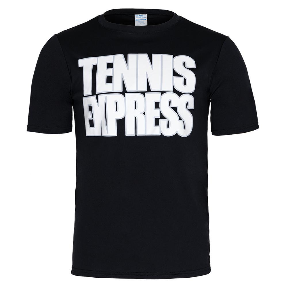 Unisex Tennis Express Performance Tee Black Apparel Tennis Express
