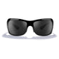 Nucla Plant-Based Wrap Polarized Sunglasses Gloss Black and Dark Grey Accessories Zeal Optics
