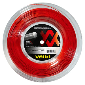 Cyclone Tour 16G/1.30MM Red Reel Tennis String Strings Volkl