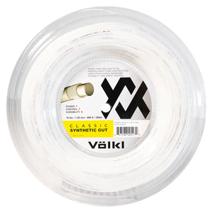 Classic Synethic Gut 16G/1.30 Reel String White Strings Volkl