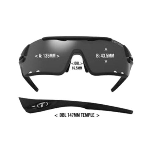 Davos Sunglasses Matte Black with Smoke Lenses Accessories Tifosi