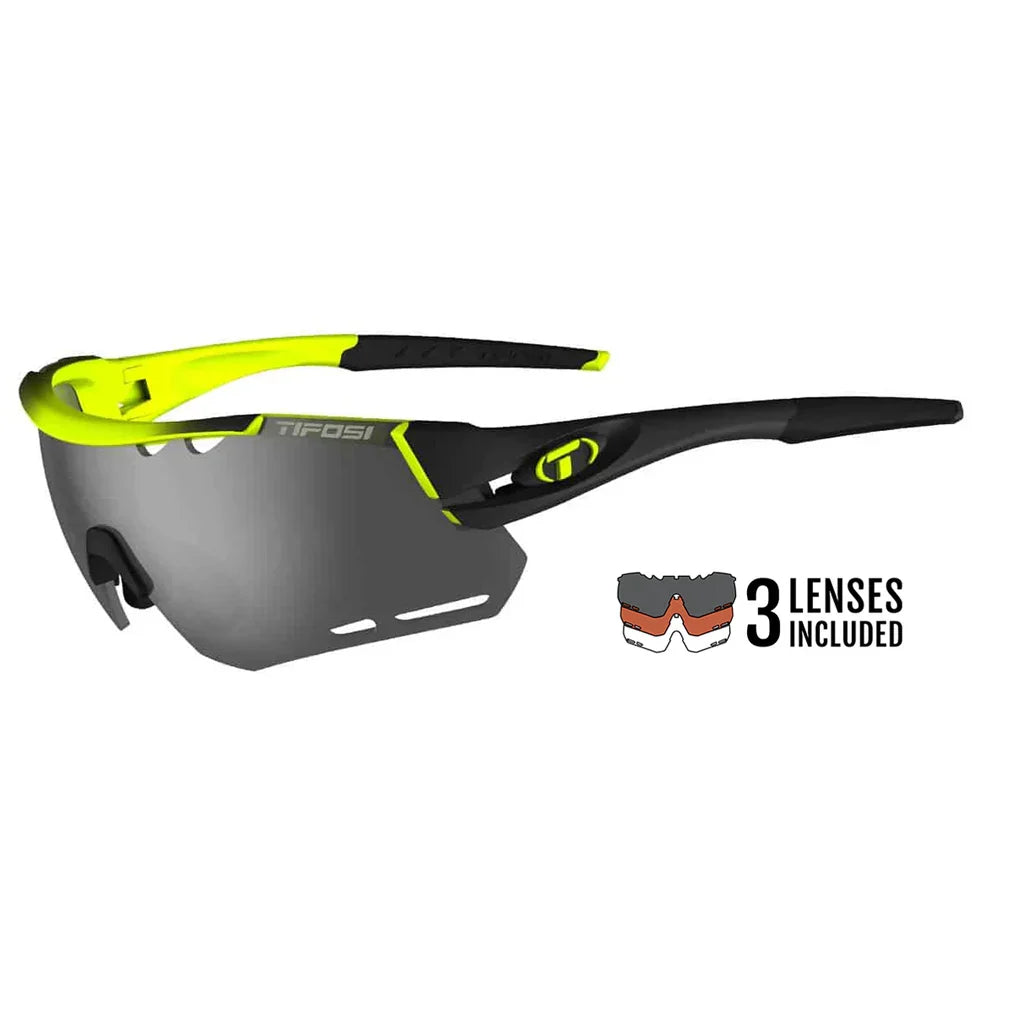 Alliant Sunglasses Race Neon with Smoke Lenses Accessories Tifosi