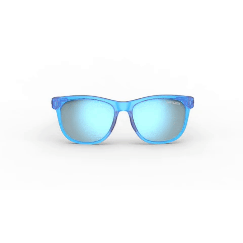 Swank Sunglasses Crystal Sky with Smoke Bright Blue Lenses Accessories Tifosi