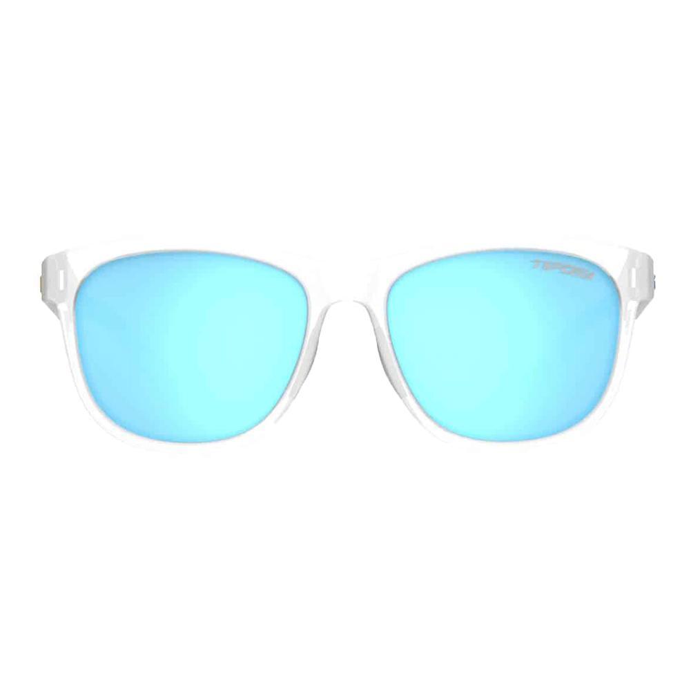 Swank Polarized Sunglasses Satin Clear with Clarion Blue Lenses Accessories Tifosi