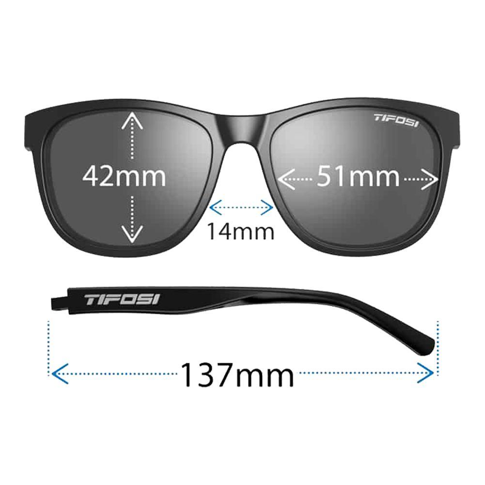 Swank Polarized Sunglasses Satin Clear with Clarion Blue Lenses Accessories Tifosi