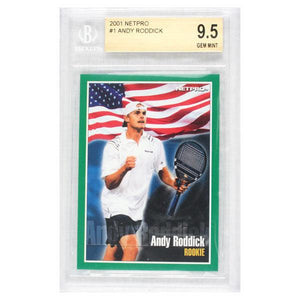 Andy Roddick 2001 NETPRO Tour Star Rookie Card (Beckett Rated) Memorabilia Netpro