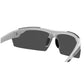 Track Sunglasses Gloss White and Black with Smoke Bright Blue Mirror Lenses Accessories Tifosi