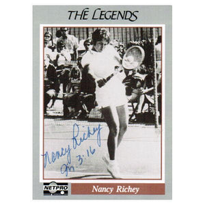 Nancy Richey Signed Legends Card Memorabilia Netpro