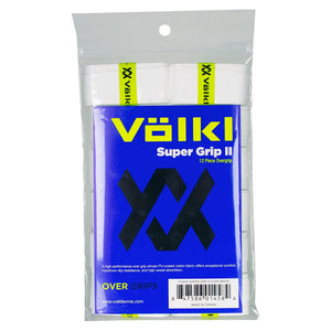 Super Grip II Tennis Overgrip 12 Pack White Accessories Volkl
