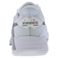 Men's B.Icon 2 AG Tennis Shoes White and Silver Footwear Diadora