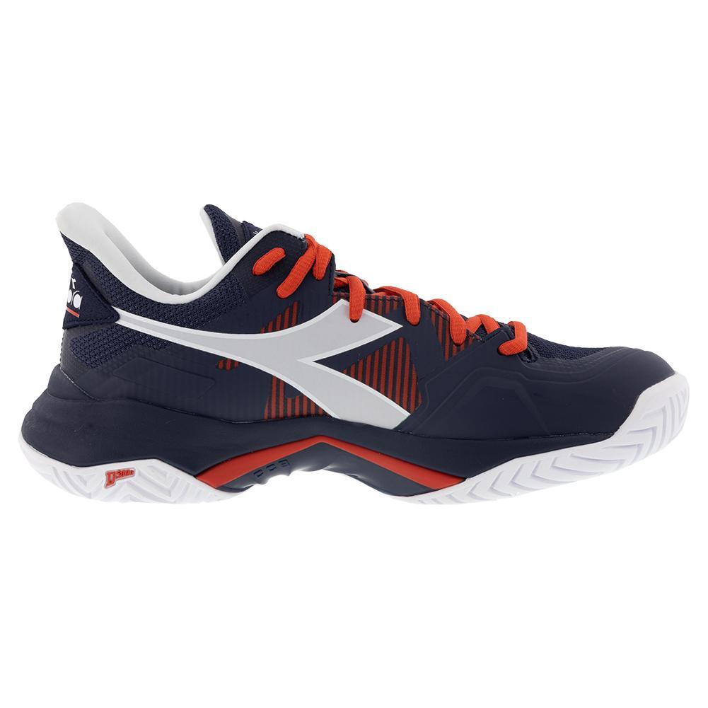 Men's B.Icon 2 AG Tennis Shoes Blue Corsair and White Footwear Diadora
