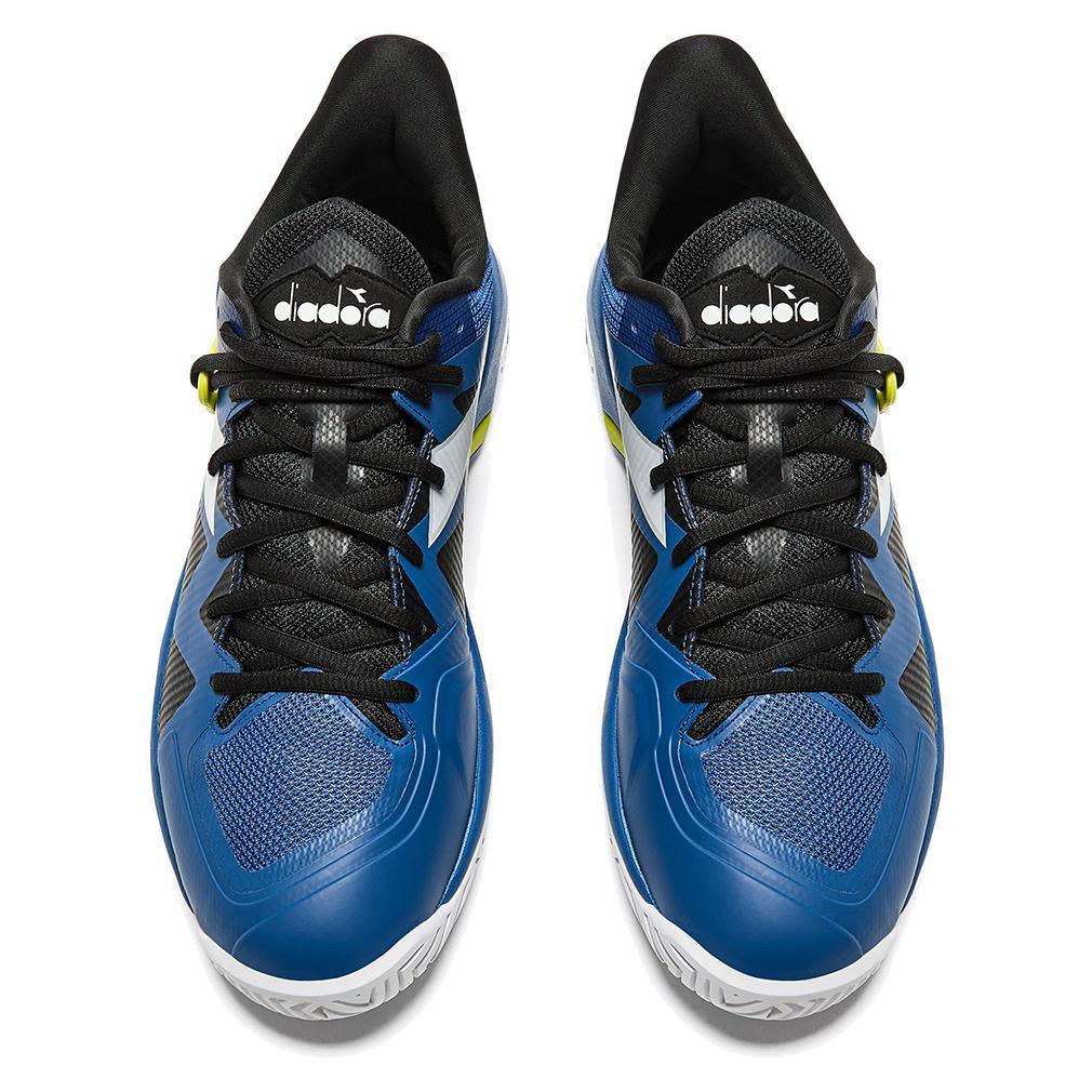 Men's B.Icon 2 AG Tennis Shoes Deja Vu Blue and Black Footwear Diadora