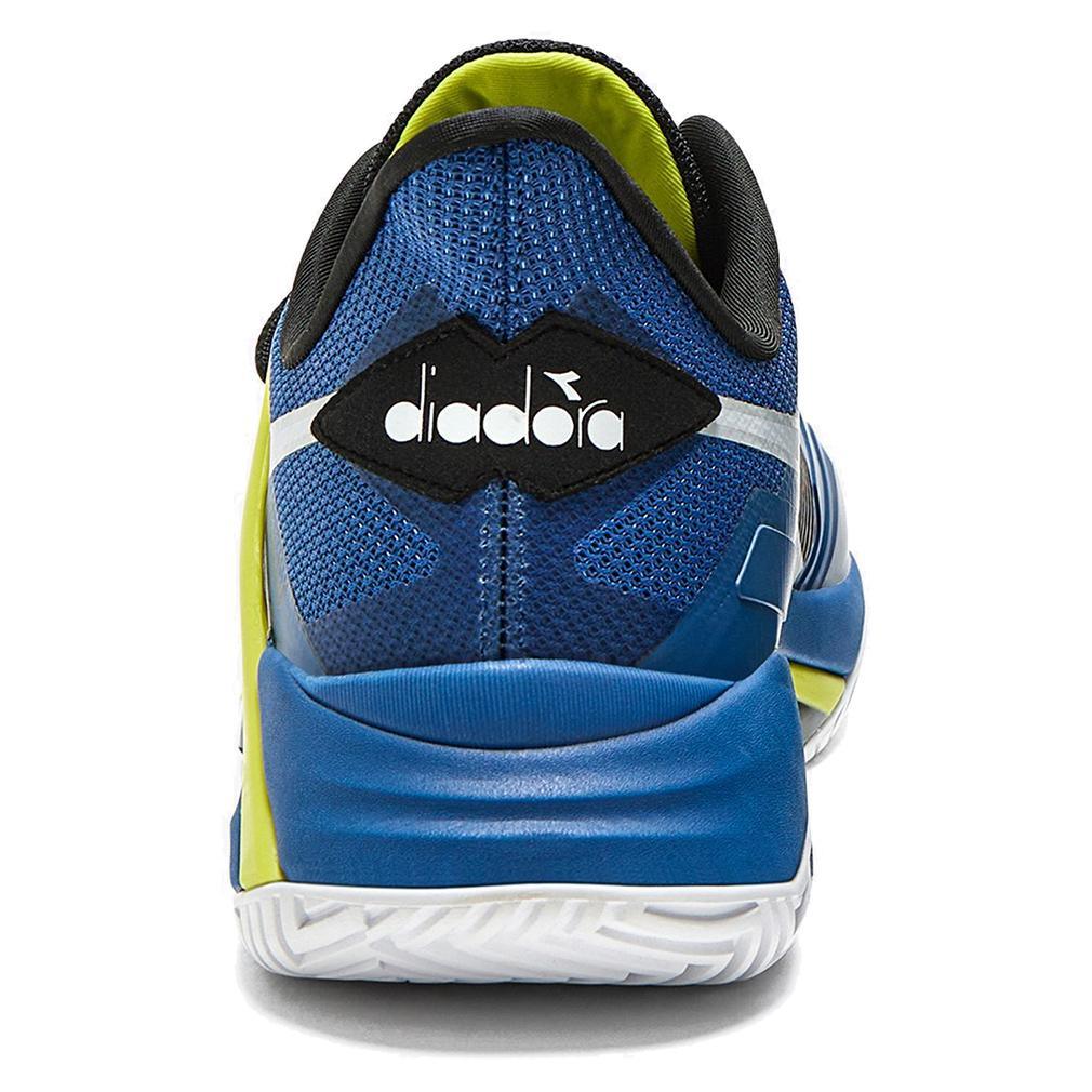 Men's B.Icon 2 AG Tennis Shoes Deja Vu Blue and Black Footwear Diadora