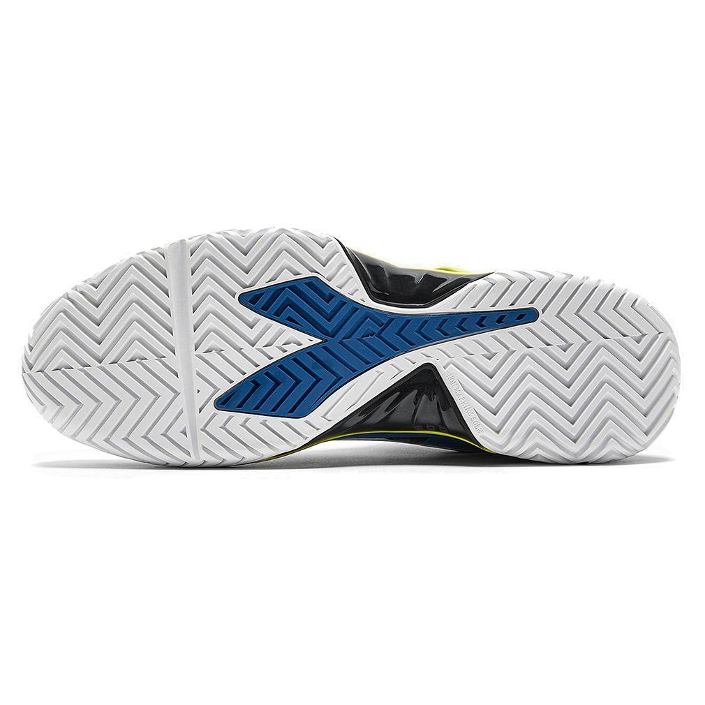 Men's B.Icon 2 AG Tennis Shoes Deja Vu Blue and Black Footwear Diadora