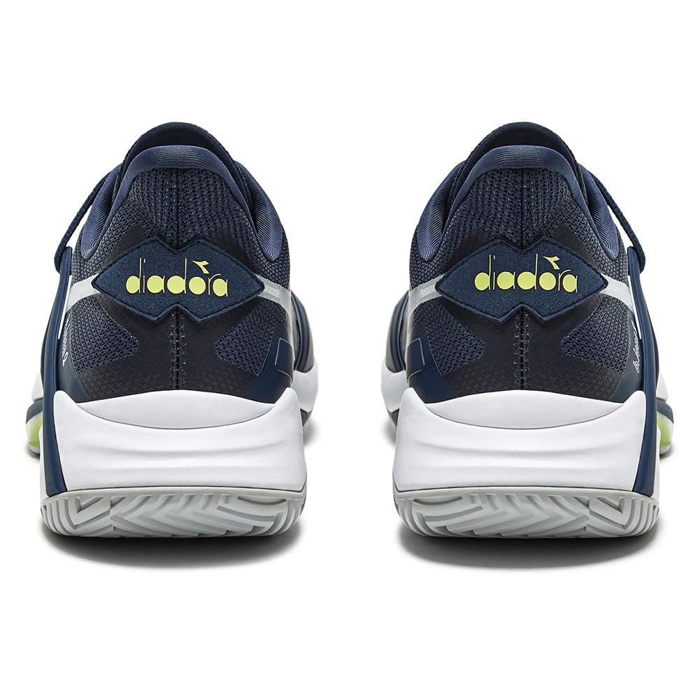 Men`s B.Icon 2 AG Tennis Shoes Pageant Blue and White Footwear Diadora