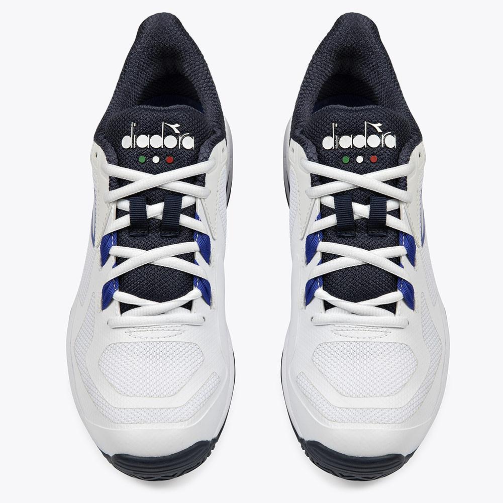 Men's Trofeo 2 AG PKL Shoes White and Surf the Web Footwear Diadora