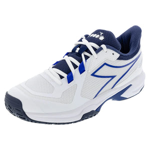 Men's Trofeo 2 AG PKL Shoes White and Surf the Web Footwear Diadora