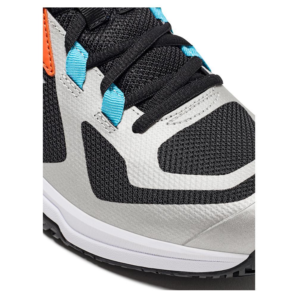 Men's Trofeo 2 AG Pickleball Shoes Black and Silver Footwear Diadora