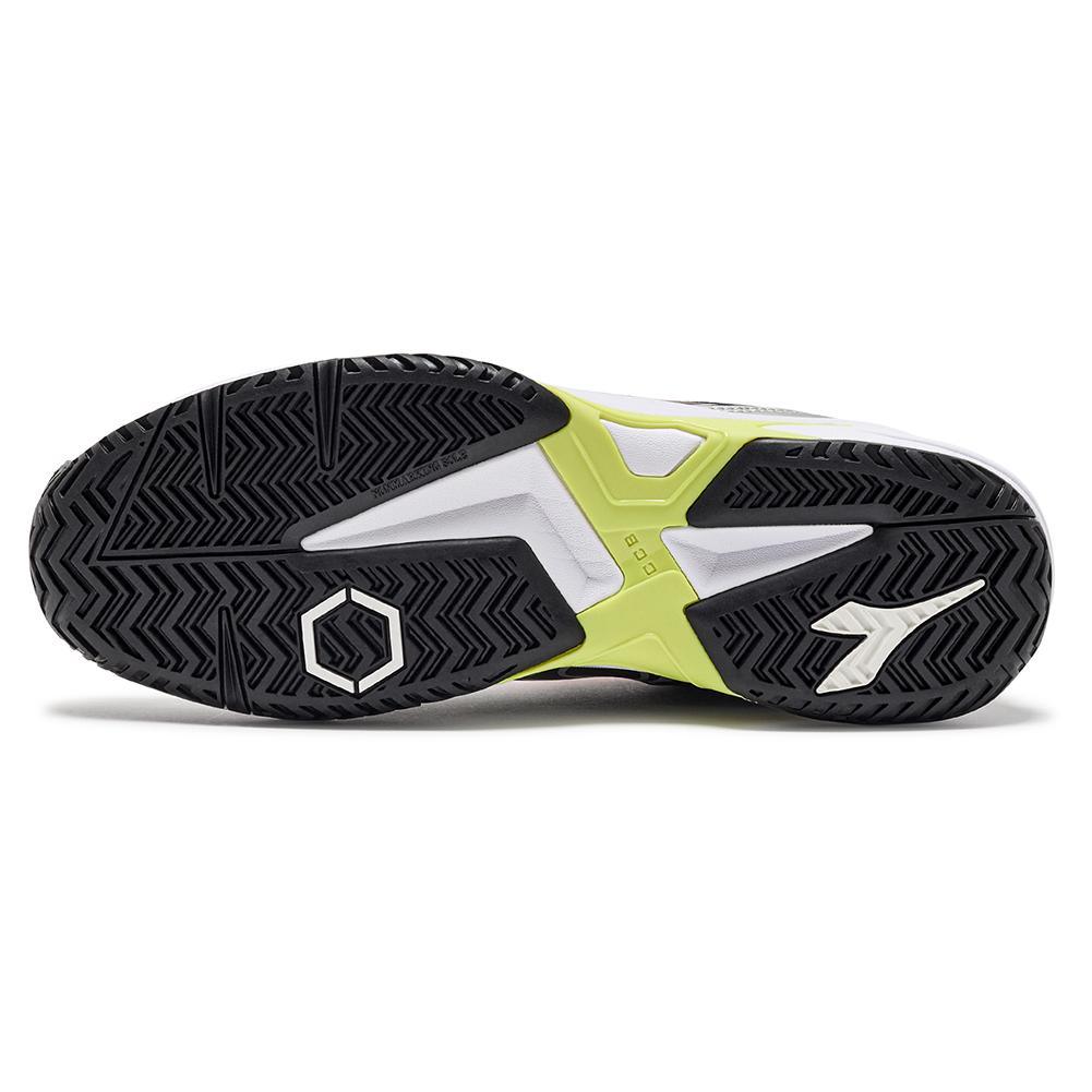 Men's Trofeo 2 AG Pickleball Shoes Black and Silver Footwear Diadora