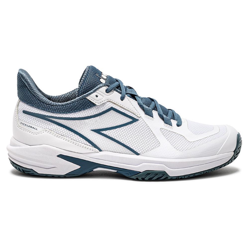 Men's Trofeo 2 AG Pickleball Shoes White and Oceanview Footwear Diadora