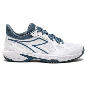 Men's Trofeo 2 AG Pickleball Shoes White and Oceanview Footwear Diadora