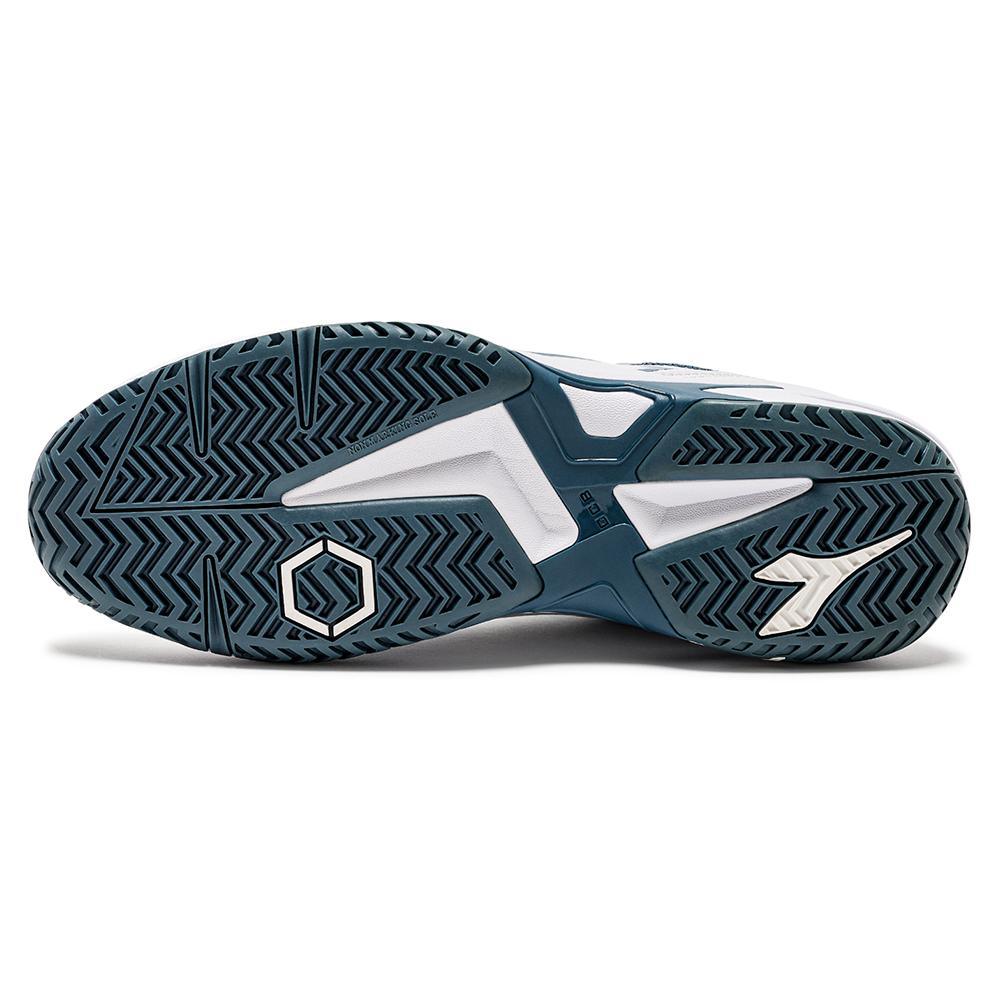 Men's Trofeo 2 AG Pickleball Shoes White and Oceanview Footwear Diadora
