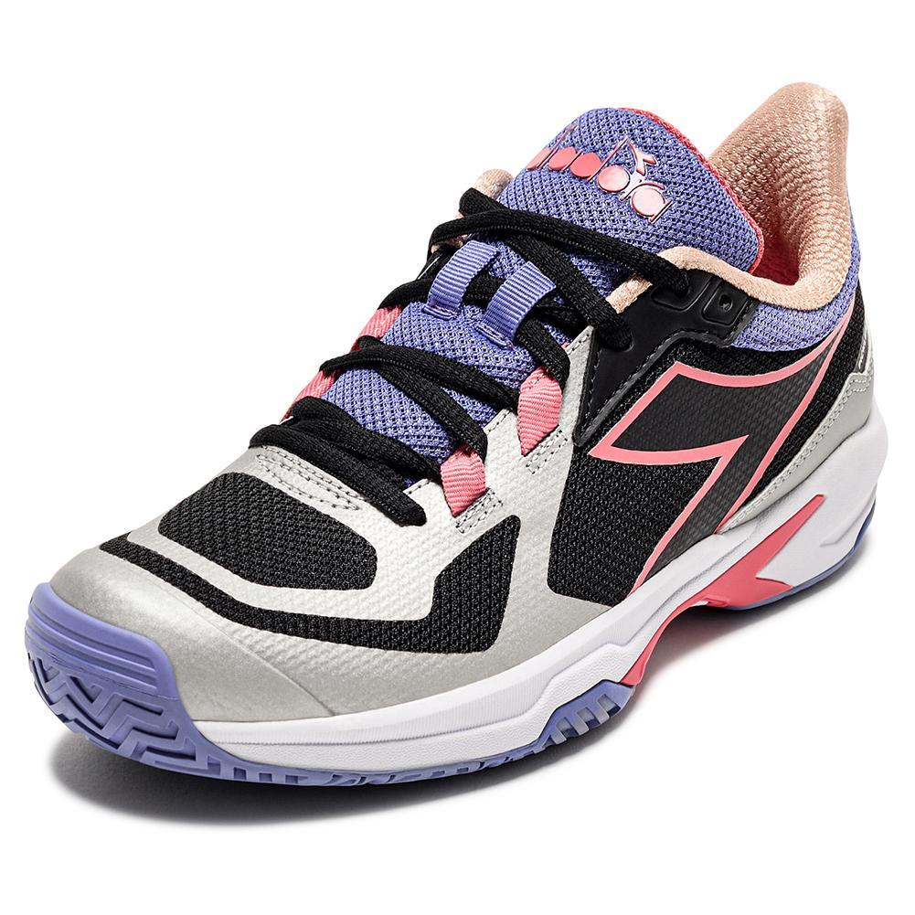 Women's Trofeo 2 AG Pickleball Shoes Black and Calypso Cora Footwear Diadora