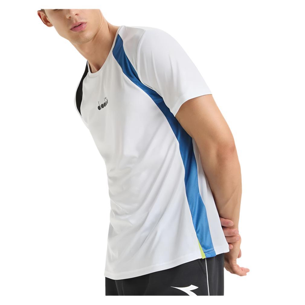 Men`s Short Sleeve Tennis Crew Apparel Diadora
