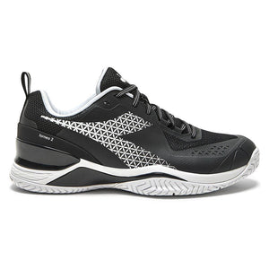 Men's Blushield Torneo 2 AG Tennis Shoes Black and White Footwear Diadora