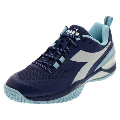 Women's Blushield Torneo 2 AG Tennis Shoes Blueprint and White Footwear Diadora