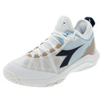 Women`s Speed Blushield Fly 4 Tennis Shoes White and Blue Corsair Footwear Diadora