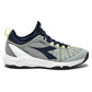 Men`s Speed Blushield Fly 4 AG Tennis Shoes Gray and Pageant Blue Footwear Diadora