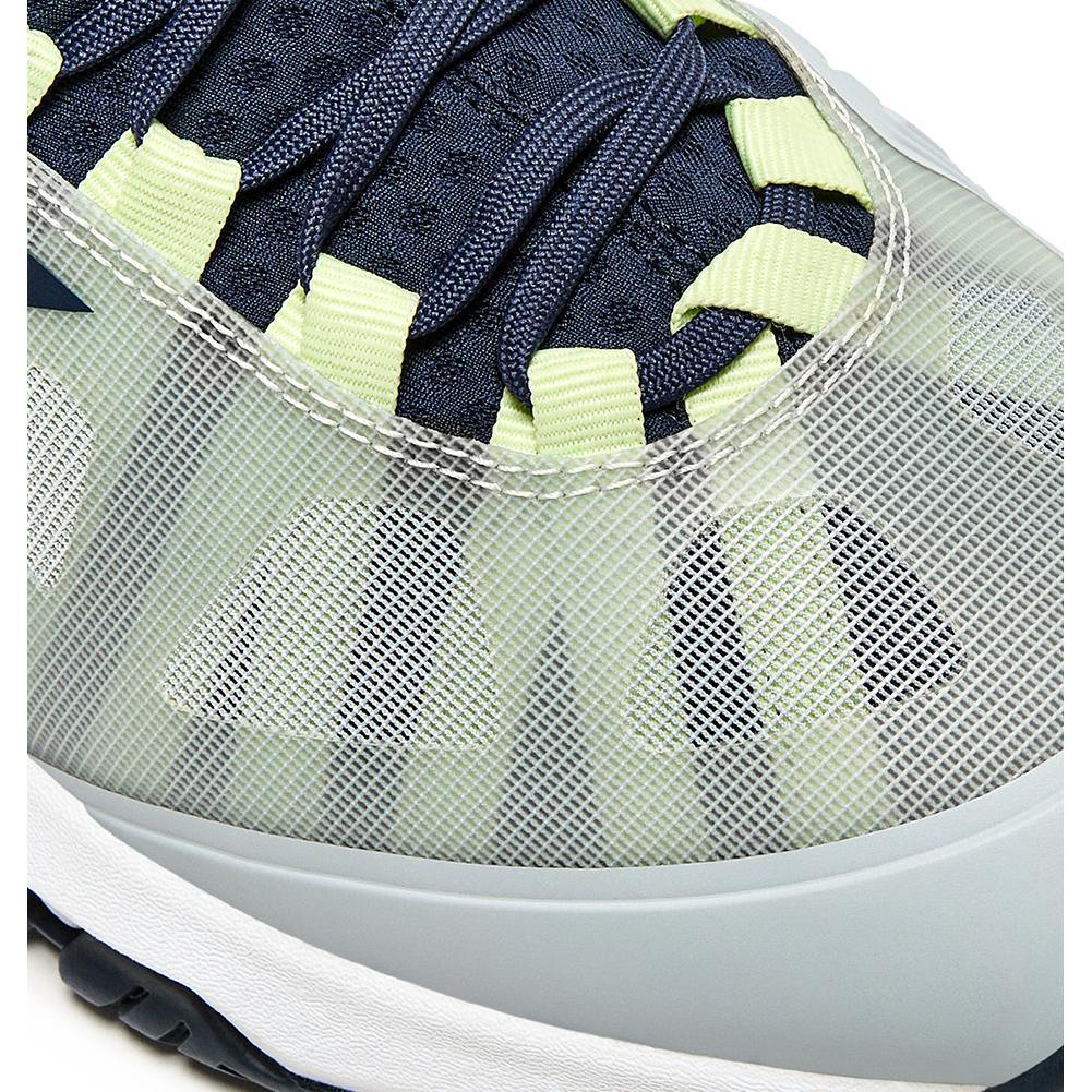 Men`s Speed Blushield Fly 4 AG Tennis Shoes Gray and Pageant Blue Footwear Diadora