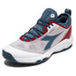 Men's Speed Blushield Fly 4 AG Tennis Shoes White and Oceanview Footwear Diadora