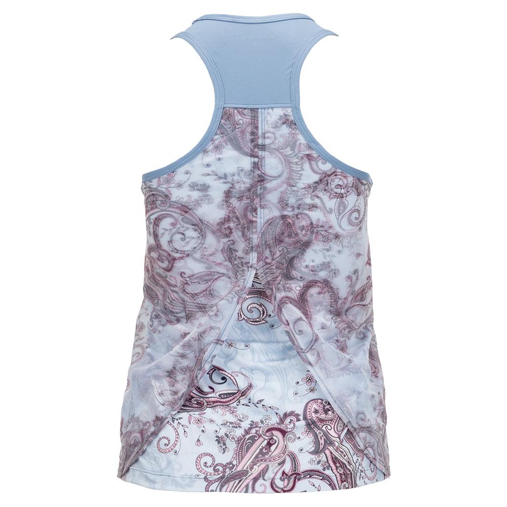 Women's Sweet Shots Racerback Tennis Tank Dancing Paisley Apparel Sofibella