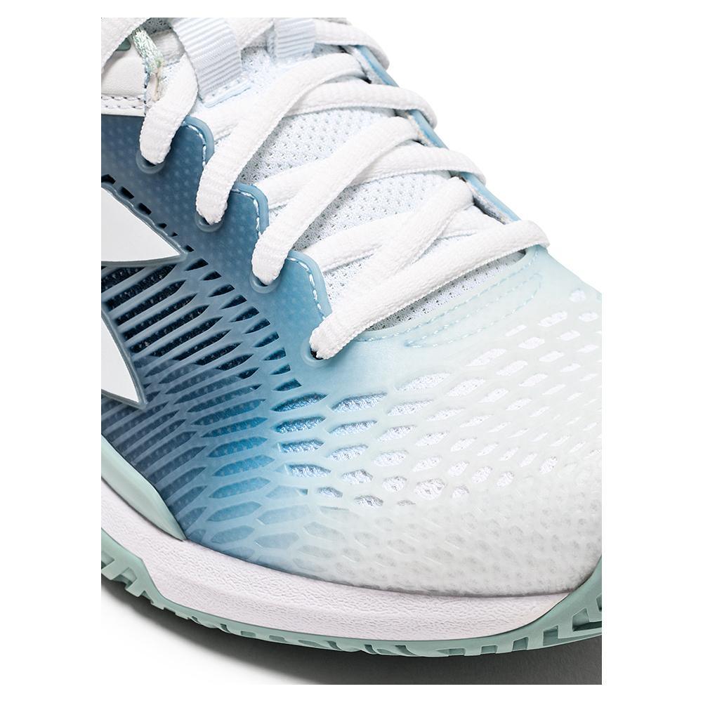 Women's Speed Competition 7 AG Tennis Shoes White and Surf Spray Footwear Diadora