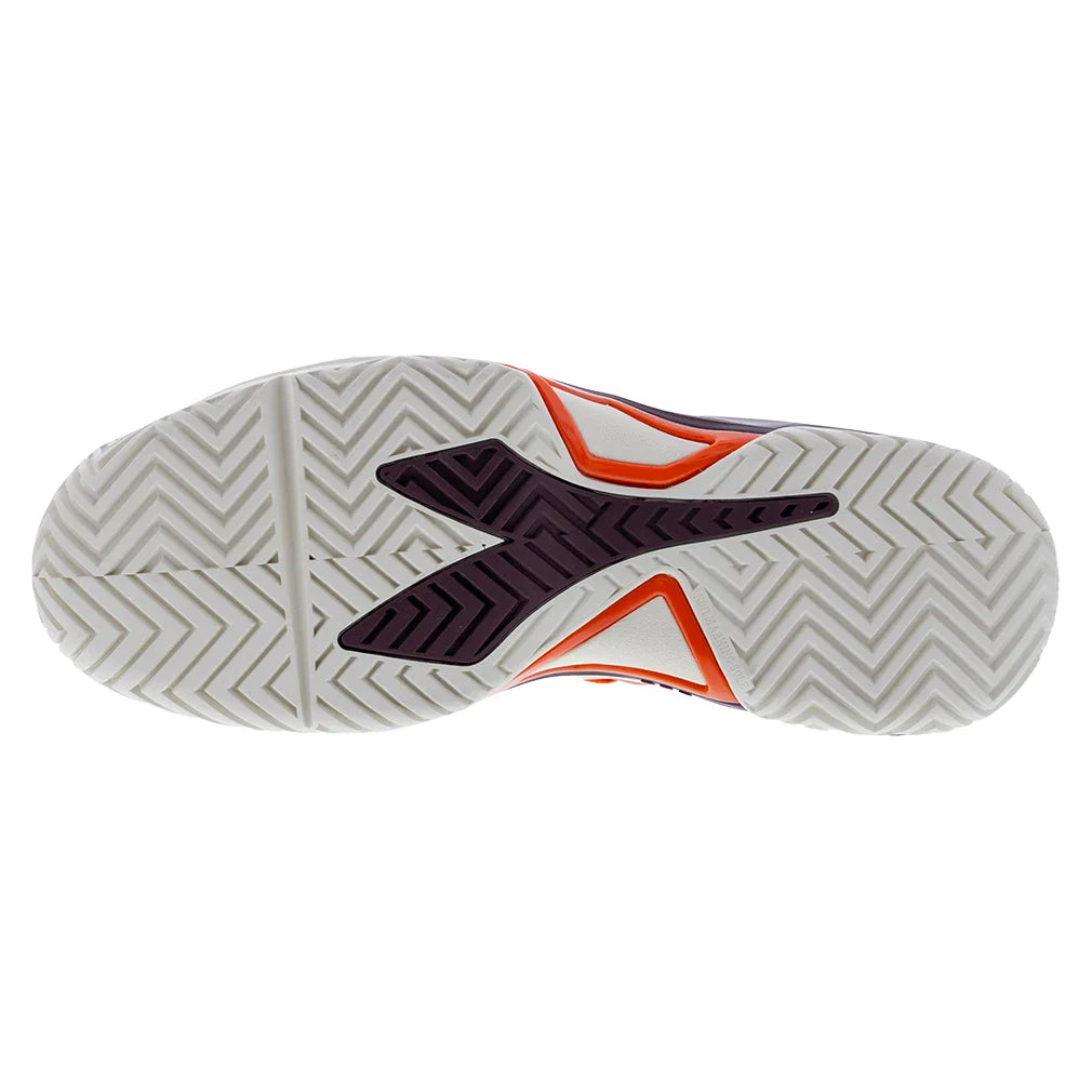 Men`s B.Icon 3 AG Tennis Shoes Nasturtium and Whisper White Footwear Diadora