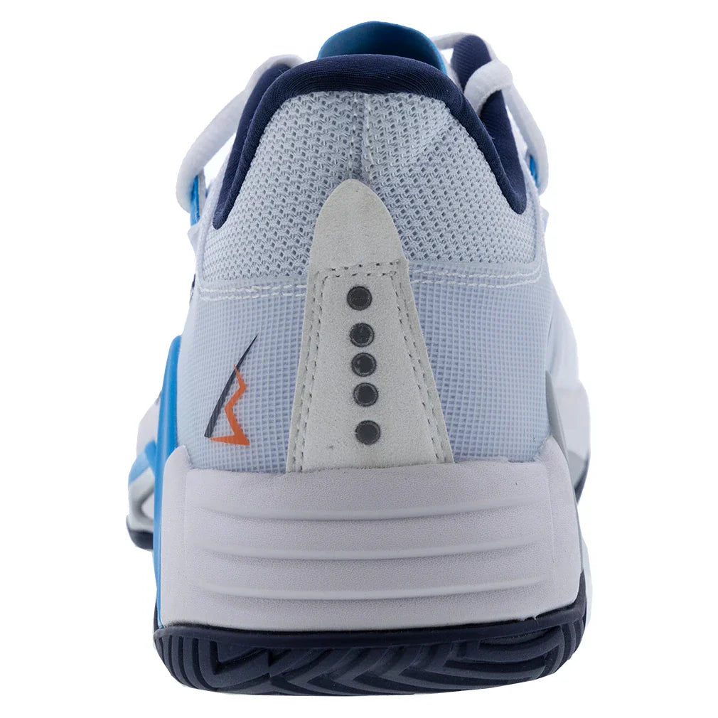 Men`s B.Icon 3 Tennis Shoes White and Blue Corsair Footwear Diadora