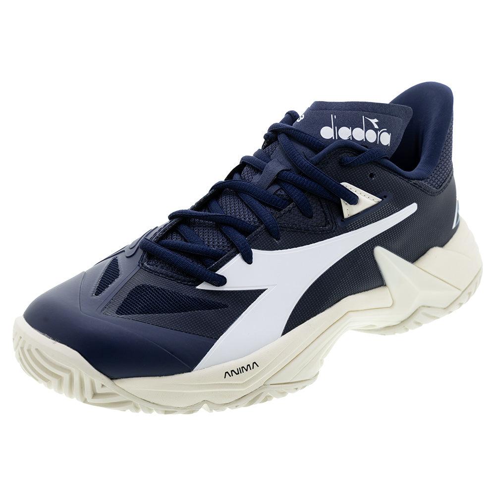 Men`s B.Icon 3 Tennis Shoes Blue Corsair and White Footwear Diadora