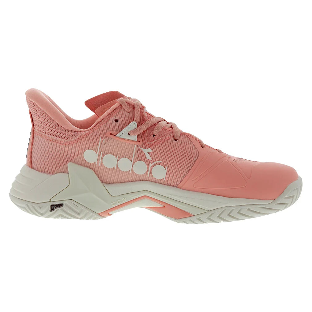 Women`s B.Icon 3 AG Tennis Shoes Desert Flower and Whisper White Footwear Diadora