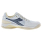 Men`s Blueshield Torneo 3 AG Tennis Shoes Whisper White and Ensign Blue Footwear Diadora