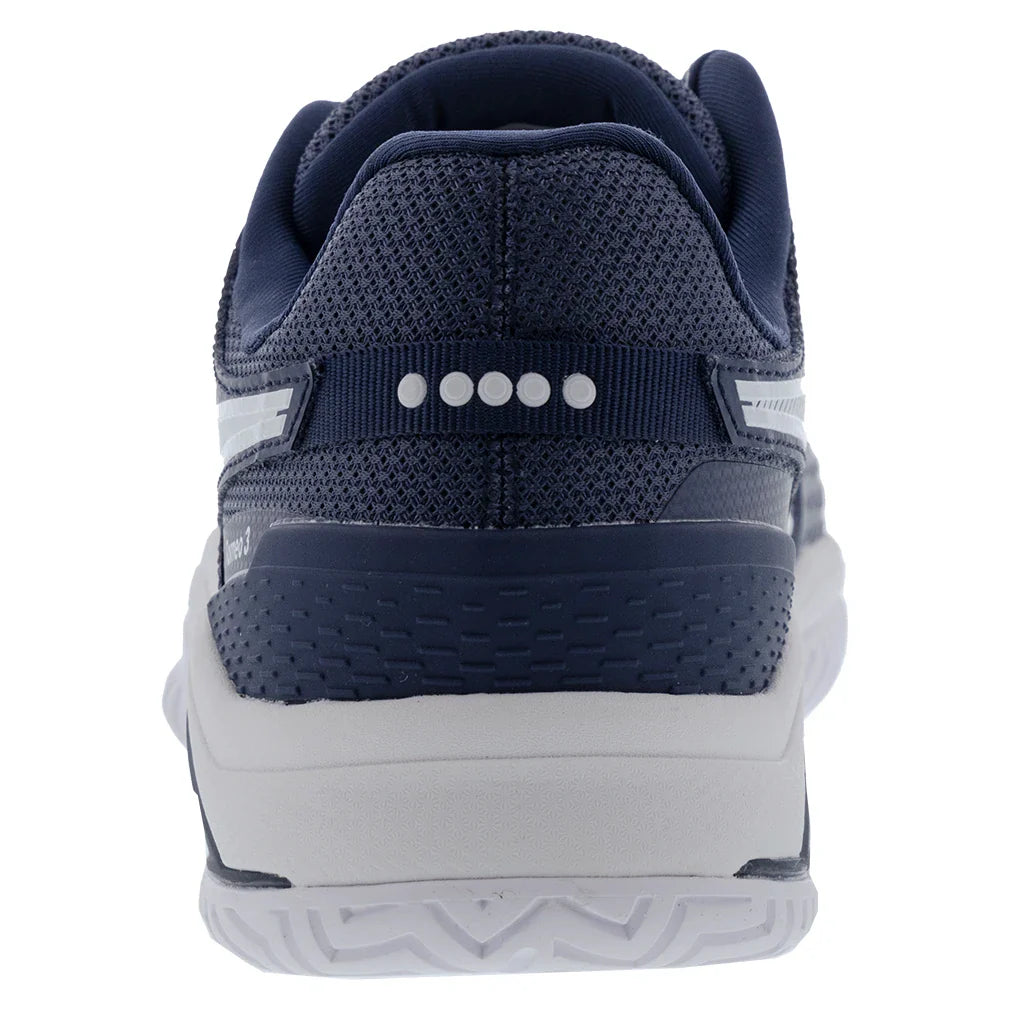 Men`s Blushield Torneo 3 Tennis Shoes Blue Corsair and White Footwear Diadora