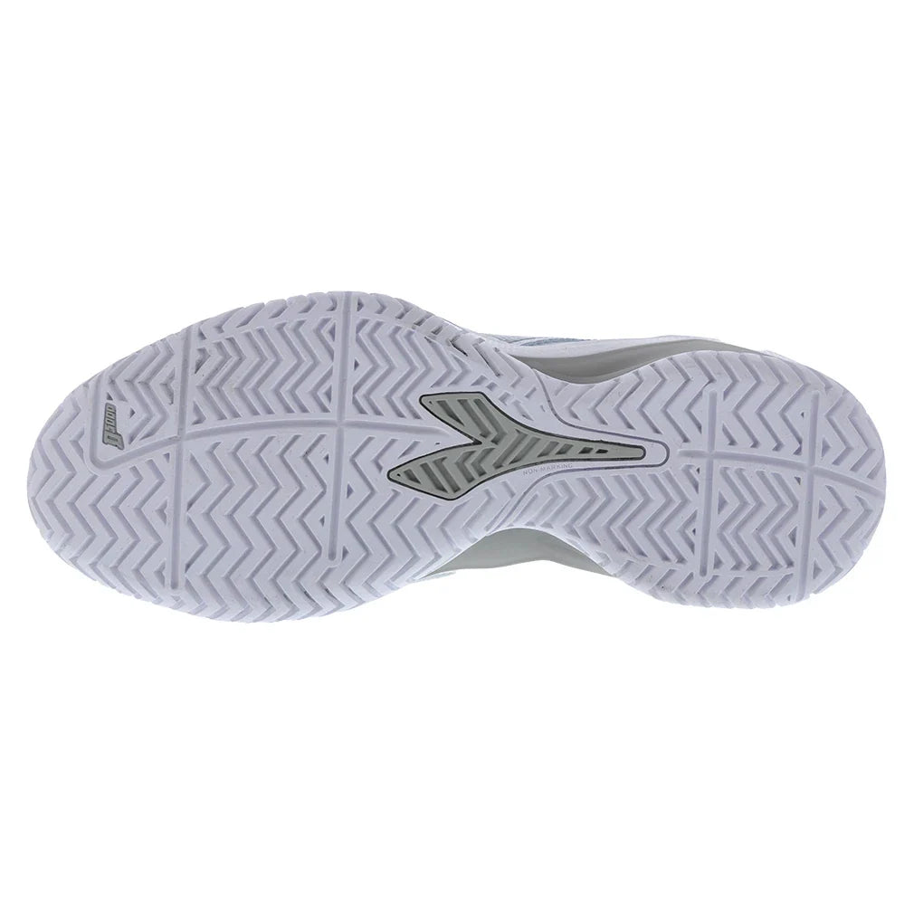 Men`s Blushield Torneo 3 Tennis Shoes White and Silver Footwear Diadora