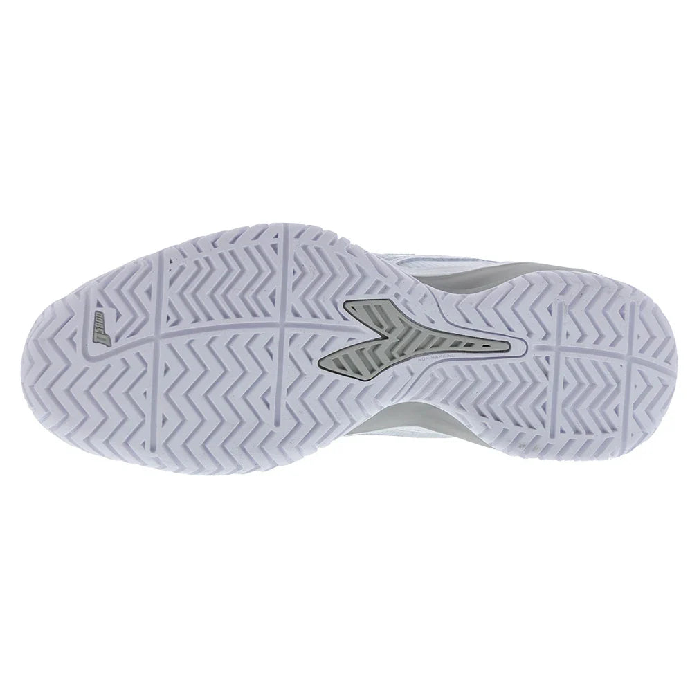 Women`s Blushield Torneo 3 Tennis Shoes White and Silver Footwear Diadora