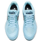Women`s Blushield Torneo 3 Tennis Shoes Corydalis Blue and Black Iris Footwear Diadora