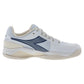 Men`s Blueshield Torneo 3 Clay Tennis Shoes Whisper White and Ensign Blue Footwear Diadora